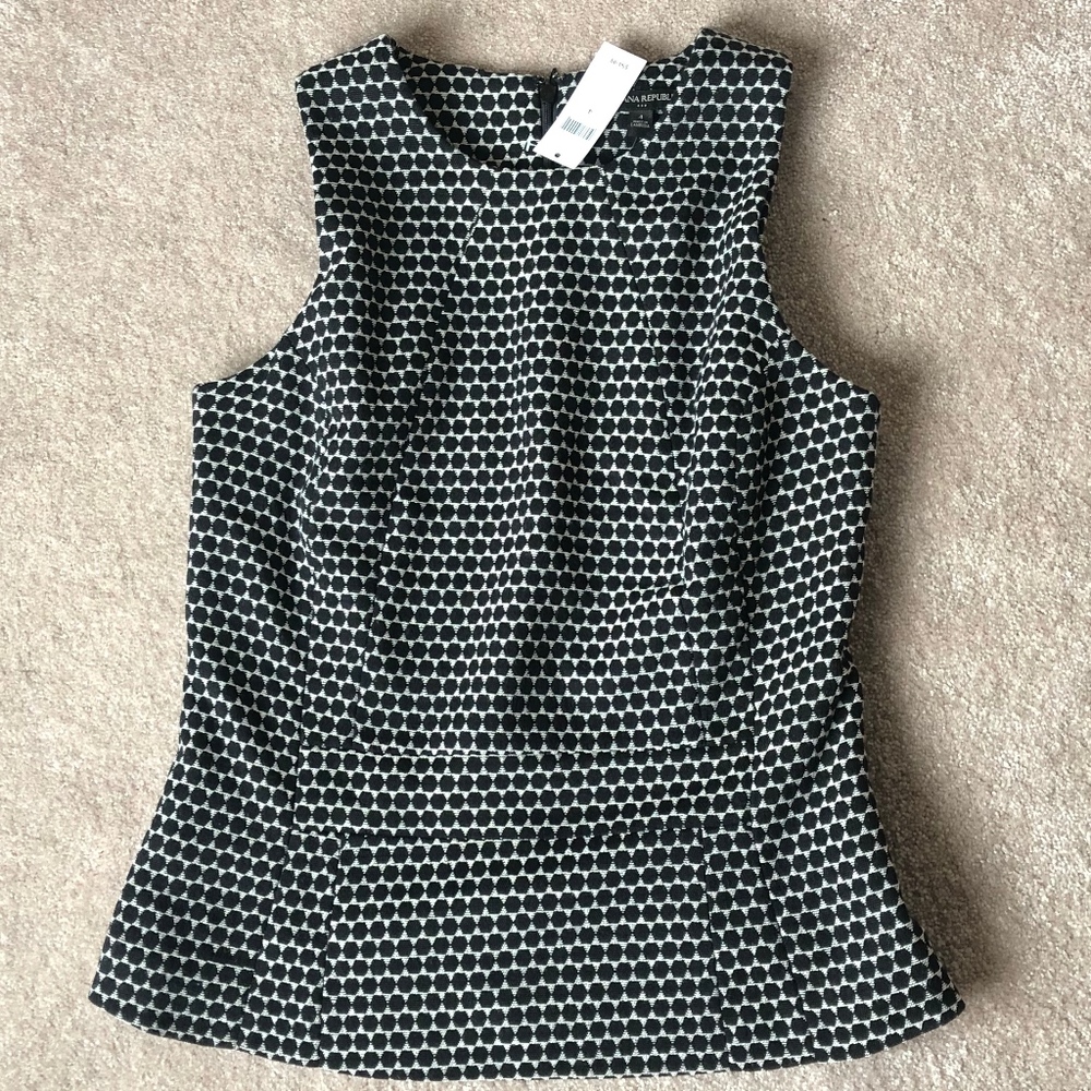 NWT Banana Republic Sleeveless Peplum Top